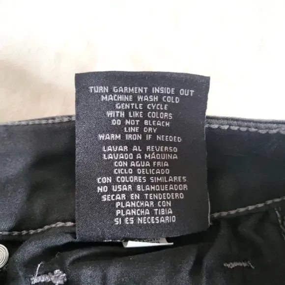 NWT Seven7 Washed Gray Mid Rise Luxury Skin Fit Legging Moto Skinny Jeans - Picture 16 of 16